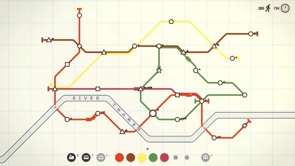 Mini Metro скриншот